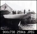 America's Cup, Scanned by dk [11/86] - dk_ch2k_1930_enterprise_being_launched_after_construction.jpg (1/1), 258 KB.-dk_ch2k_1930_enterprise_being_launched_after_construction.jpg