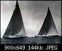 America's Cup, Scanned by dk [12/86] - dk_ch2k_1937_ranger_&amp;_rainbow_j_boat_era.jpg (1/1), 143 KB.-dk_ch2k_1937_ranger_-_rainbow_j_boat_era.jpg