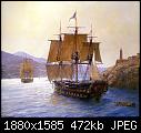 Click image for larger version

Name:	Hunt_12_HMS Captain entering Portoferraio, 10 July 1796_Geoff Hunt, 2003_sqs.jpg
Views:	76
Size:	472.4 KB
ID:	12582