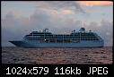 Cruise ship off Raiatea, dawn-tahitian-princess.jpg