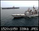 Click image for larger version

Name:	USS Ronald Reagan (CVN 76) and USS Vicksburg (CG 69) 060414 N 5961C 002.jpg
Views:	72
Size:	338.6 KB
ID:	4907