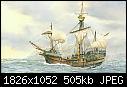 Sailing Vessels - &quot;S4-AtlanticSeafaring019-JohnCabotMakesLandfall1497.jpg&quot; 516.9 KBytes yEnc-s4-atlanticseafaring019-johncabotmakeslandfall1497.jpg